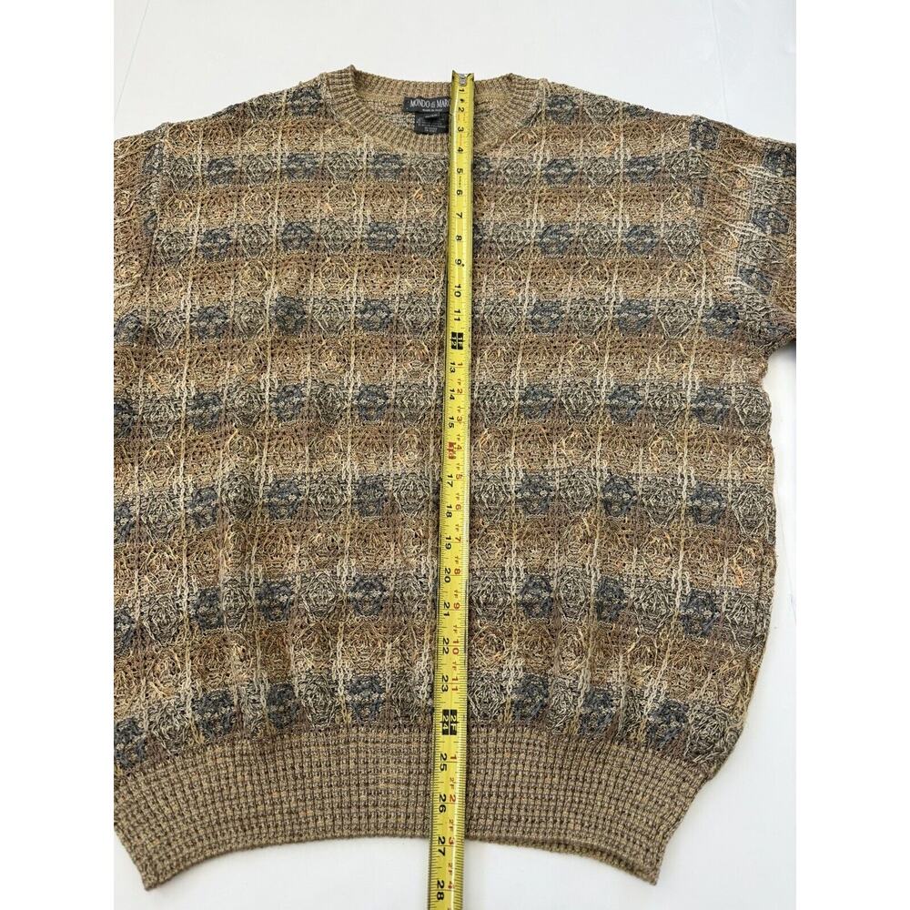 Vintage Mondo Di Marco Sweater Men's M/50 Made in Italy Sheer Knit Earthy Brown - Picture 6 of 12